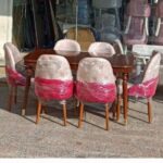 میزچوبی ناهار خوری کنزو با صندلی لاکپشتی ۴نفره - Image 2